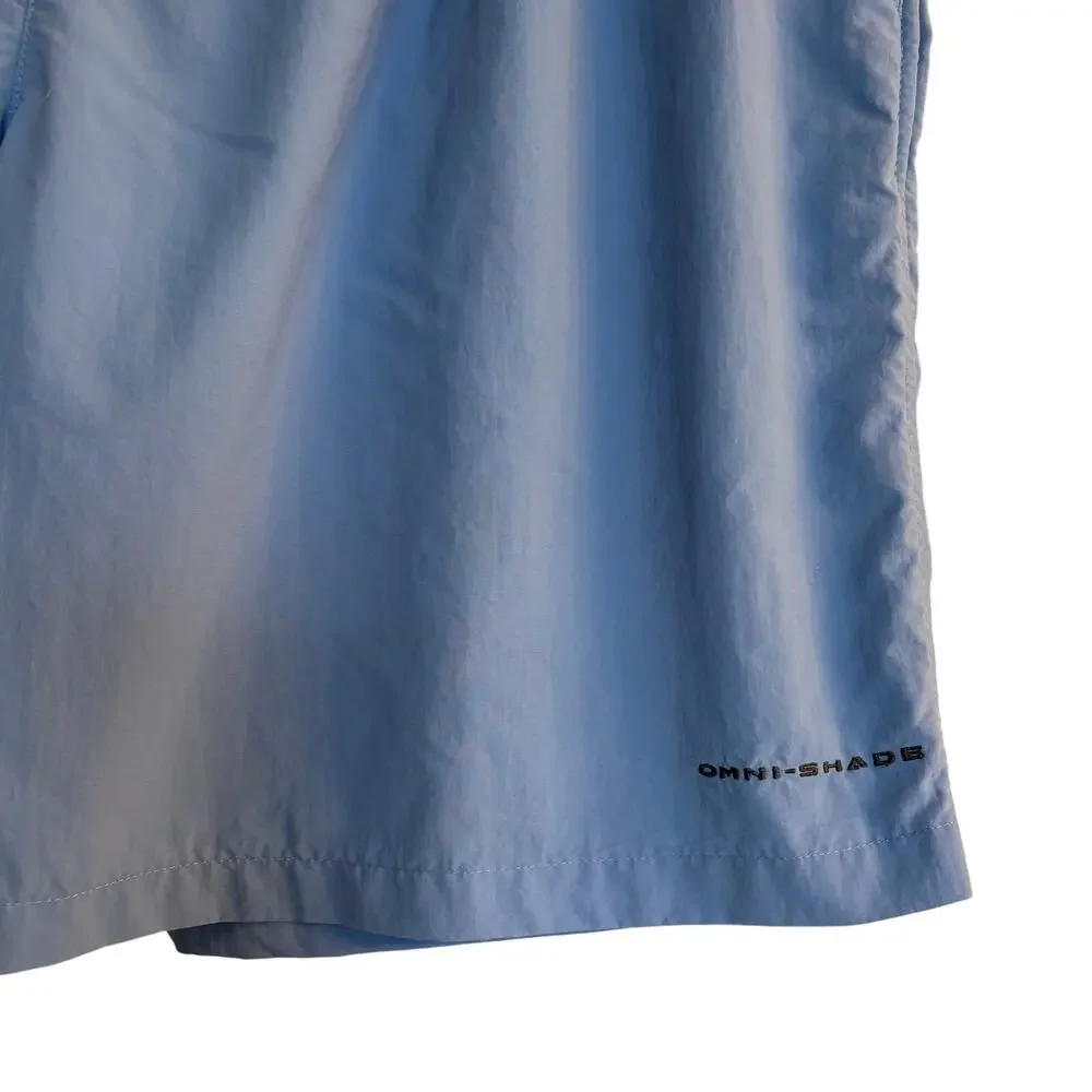 Columbia PFG Omni Shade Fishing Shorts Blue Swim Shorts Swimming Trunks Mens XL